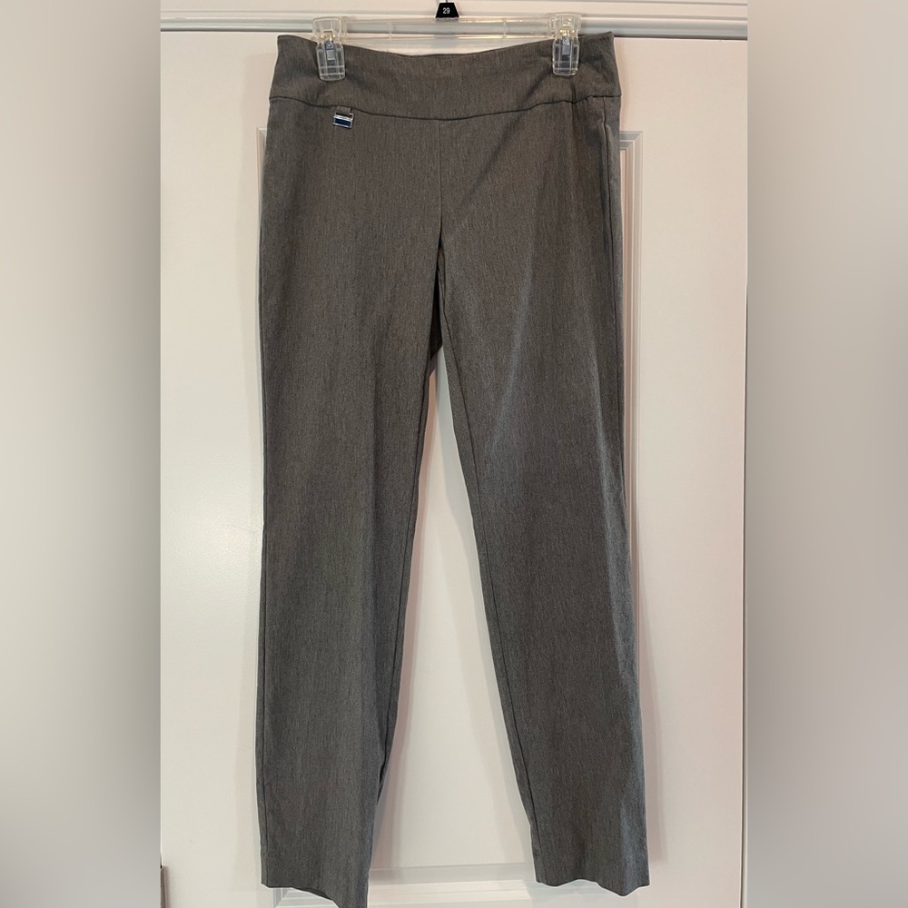 Alfani Women's Tummy Control Gray Pull On Skinny Pants